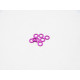 3mm Alloy Spacer Set (0.5T/0.75T/1.0T) [Purple] - HIRO SEIKO - 69451