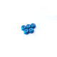  2mm Alloy Nylon Nut (S) [Tamiya-Blue] - HIRO SEIKO - 69541