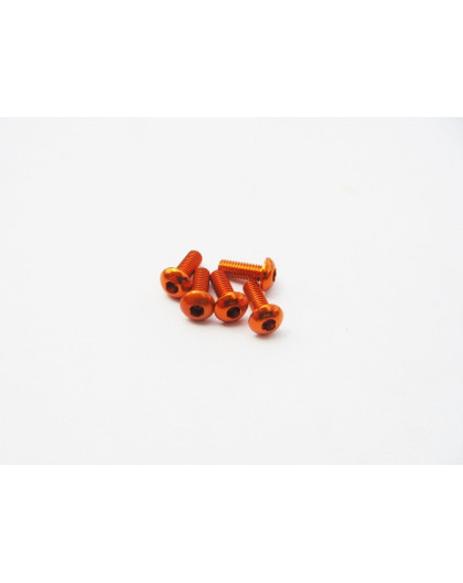Vis aluminium BHC M3x6 Orange - HIRO SEIKO - 69635