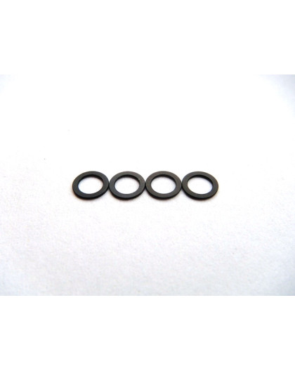  4mm Alloy Spacer (0.5T) [Black] - HIRO SEIKO - 69840