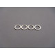  4mm Alloy Spacer (0.5T) [Silver] - HIRO SEIKO - 69839