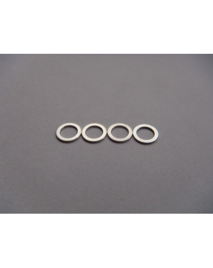  4mm Alloy Spacer (0.5T) [Silver] - HIRO SEIKO - 69839