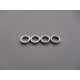 4mm Alloy Spacer (1.5T) [Silver] - HIRO SEIKO - 69843