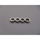  4mm Alloy Spacer (2.0T) [Silver] - HIRO SEIKO - 69845
