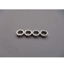  4mm Alloy Spacer (2.0T) [Silver] - HIRO SEIKO - 69845