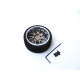 Volant radio jante alu 7 rayons Titane-Argent - HIRO SEIKO - 69953
