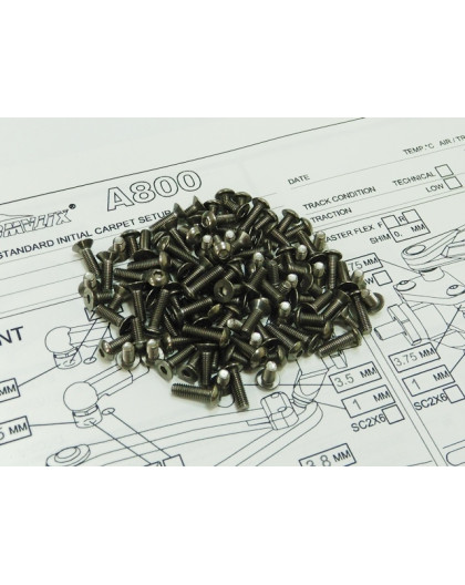 A800 Titanium Hex Socket Screw Set - HIRO SEIKO - 69998