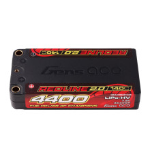 Lipo 2S 4400mah 7.6V HV 140C Shorty PK5 - GENS ACE - GA44002S14S5