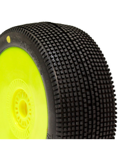 ADDICTIVE BUGGY P3 (MEDIUM) PRE-MOUNTED YELLOW (2pcs.) - PCY1010-P3 -