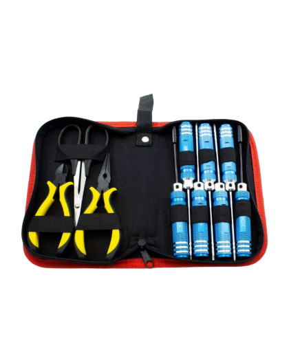 Set de 10 outils + trousse - RC PARTS - RC13001