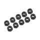 3 mm. Alu. Nylon Nut Black (10Pcs) - ULTIMATE - UR1502-N
