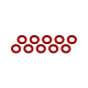 Rondelles 3x6x0.5mm - Rouge (10pcs) - ULTIMATE - UR1504-R