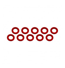 Rondelles 3x6x0.5mm - Rouge (10pcs) - ULTIMATE - UR1504-R
