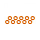 Aluminum Shim (3X6X1mm) Orange (10Pcs) - ULTIMATE - UR1505-G