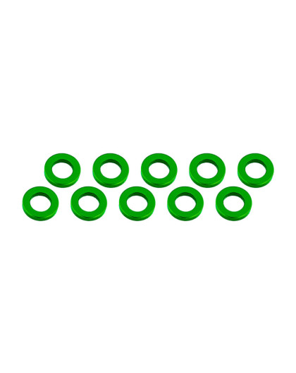 Rondelles 3x6x1mm - Vert (10pcs) - ULTIMATE - UR1505-GR