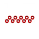 Aluminum Shim (3X6X2mm) Red (10Pcs) - ULTIMATE - UR1506-R