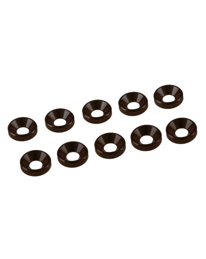 4 mm. Alu. Washer Black (10 Pcs) - ULTIMATE - UR1511-N