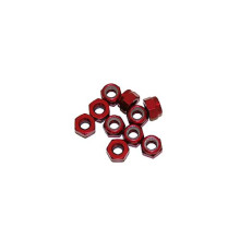 4 mm. Alu. Nylon Nut Red (10 Pcs) - ULTIMATE - UR1512-R