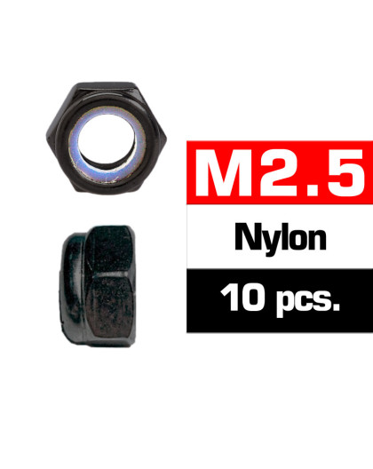 M2,5 Nylon Locknuts (10 Pcs) - ULTIMATE - UR165250