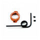 Muffler Support Alu. Ring - Orange - ULTIMATE - UR1761-G
