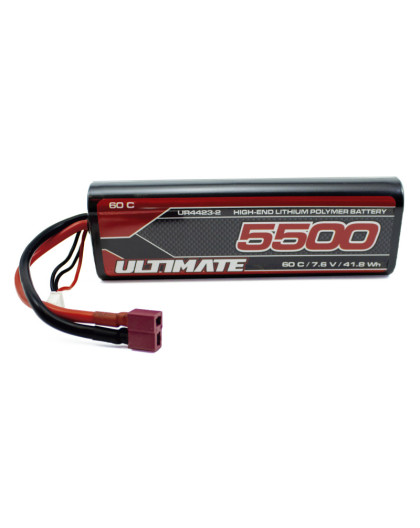 Accu Lipo 2S Stick 60C 5500mah Dean - ULTIMATE - UR4423-2