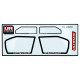 Lateral Decals For Rear Lexan Wing Ur6282 - ULTIMATE - UR6282-S