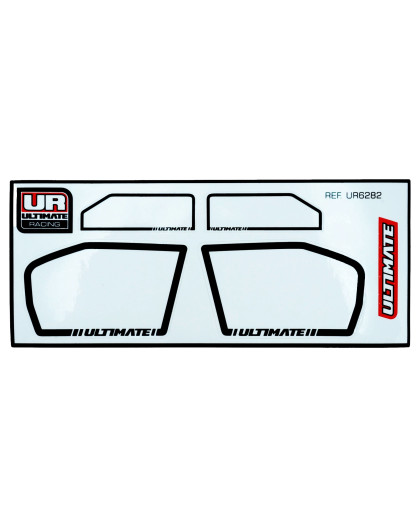 Lateral Decals For Rear Lexan Wing Ur6282 - ULTIMATE - UR6282-S