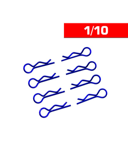 Body Clips 1/10 Blue (X8) - ULTIMATE - UR6411-A