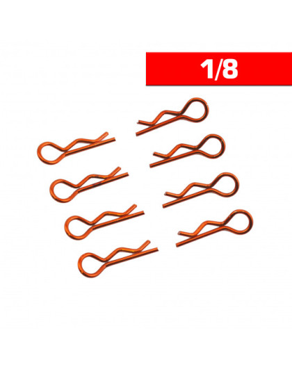 Body Clips 1/8 Orange (X8) - ULTIMATE - UR6412-G