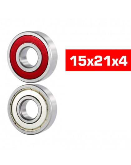 15X21X4mm Hs Hybrid Seals Bearing Set (2Pcs.) - ULTIMATE - UR7804-2