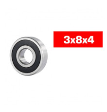 3X8X4mm Hs Rubber Sealed Bearing Set (10Pcs) - ULTIMATE - UR7813