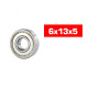 6X13X5mm Hs Metal Shielded Bearing Set (2Pcs) - ULTIMATE - UR7837-2