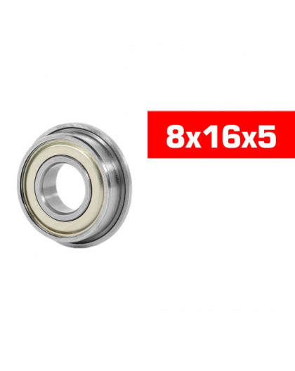 8X16X5mm Flanged Hs Metal Bearing Set (2) - ULTIMATE - UR7840-2