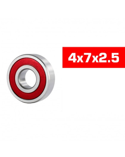 4X7X2.5mm Hs Rubber Sealed Bearing Set (10Pcs) - ULTIMATE - UR7857