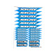 Stickers Xray Bleu sur format A5 - AIGOIN RACING - AR3007