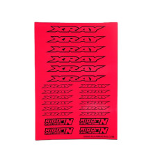 Stickers Xray Rose Fluo sur format A5 - AIGOIN RACING - AR3004