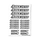 Stickers Associated Blanc sur format A5 - AIGOIN RACING - AR3013