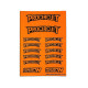 Stickers Procircuit Orange Fluo sur format A6 - AIGOIN RACING -AR3026
