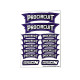 Stickers sheet Procircuit Purple Size A6 - AIGOIN RACING - AR3032