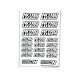 Stickers Nitrolux Blanc sur format A6 - AIGOIN RACING - AR3037