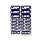Stickers sheet LRP Purple Size A6 - AIGOIN RACING - AR3064