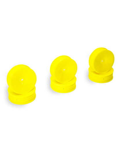 BUGGY FRONT 1/10 2WD SLIM WHEEL YELLOW - 3 PAIRS - CENTRO - C0260Y
