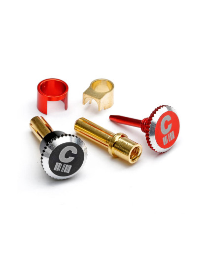 LOCKDOWN HEATSINK BULLET PLUG GRIPS WITH 4MM BULLETS - CENTRO - C0343