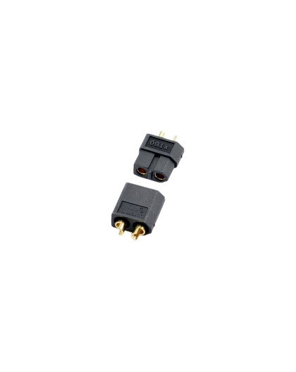 XT-60 BLACK CONNECTOR (MALE/FEMALE) - CENTRO - C0350