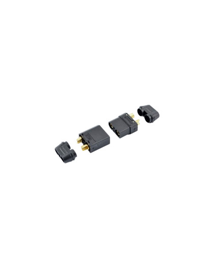 XT-90 BLACK CONNECTOR (MALE/FEMALE) - CENTRO - C0355