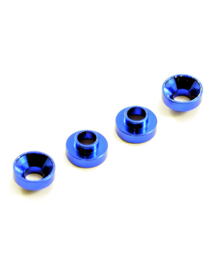 ALUMINIUM SERVO MOUNT COLLARS (4) - BLUE - CENTRO - C0630BL