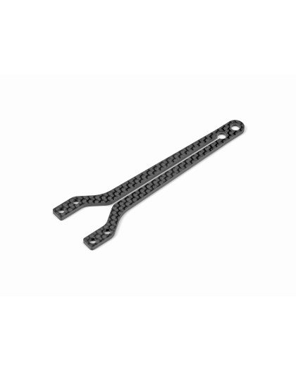 X4 Graphite Upper Deck - Split Front - 2.0mm - XRAY - 301072