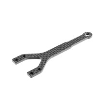 X4F'24 Graphite Upper Deck - Split Front - 2.0mm - XRAY - 301081