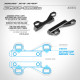 X4'23 Alu Upper Clamp - Narrower 1.5mm (L+R) - XRAY - 301574