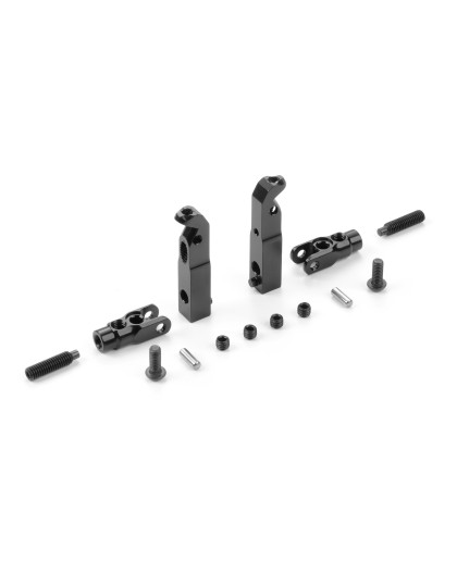 X4F'25 ALU SHOCK HOLDER FRONT FIXED/ACTIVE (2) - XRAY - 301974-S